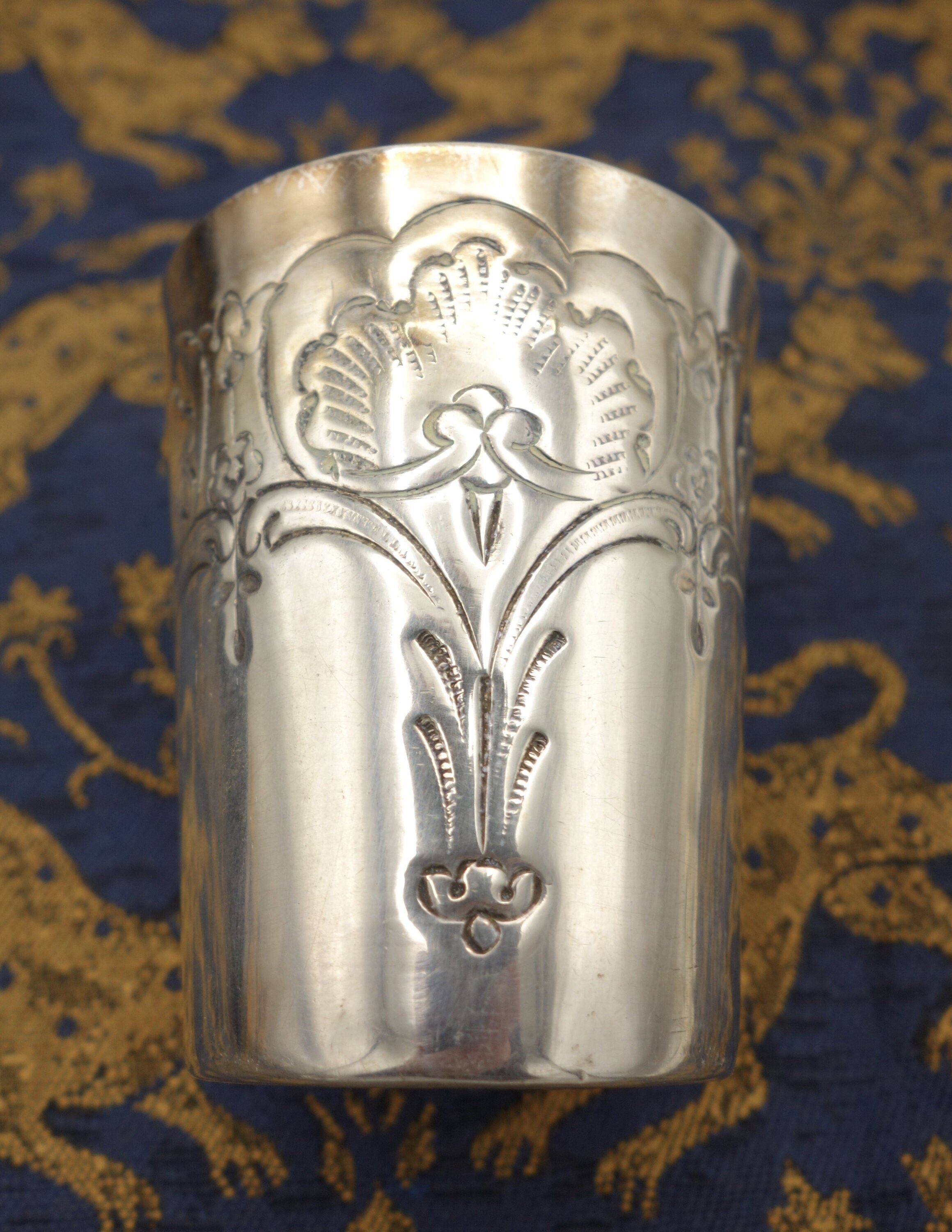 French Babtismal Cup - Silver Plated - Art Deco
