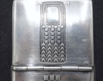 Boîtier Vesta en métal argenté WMF - Art déco allemand - Pièce rare