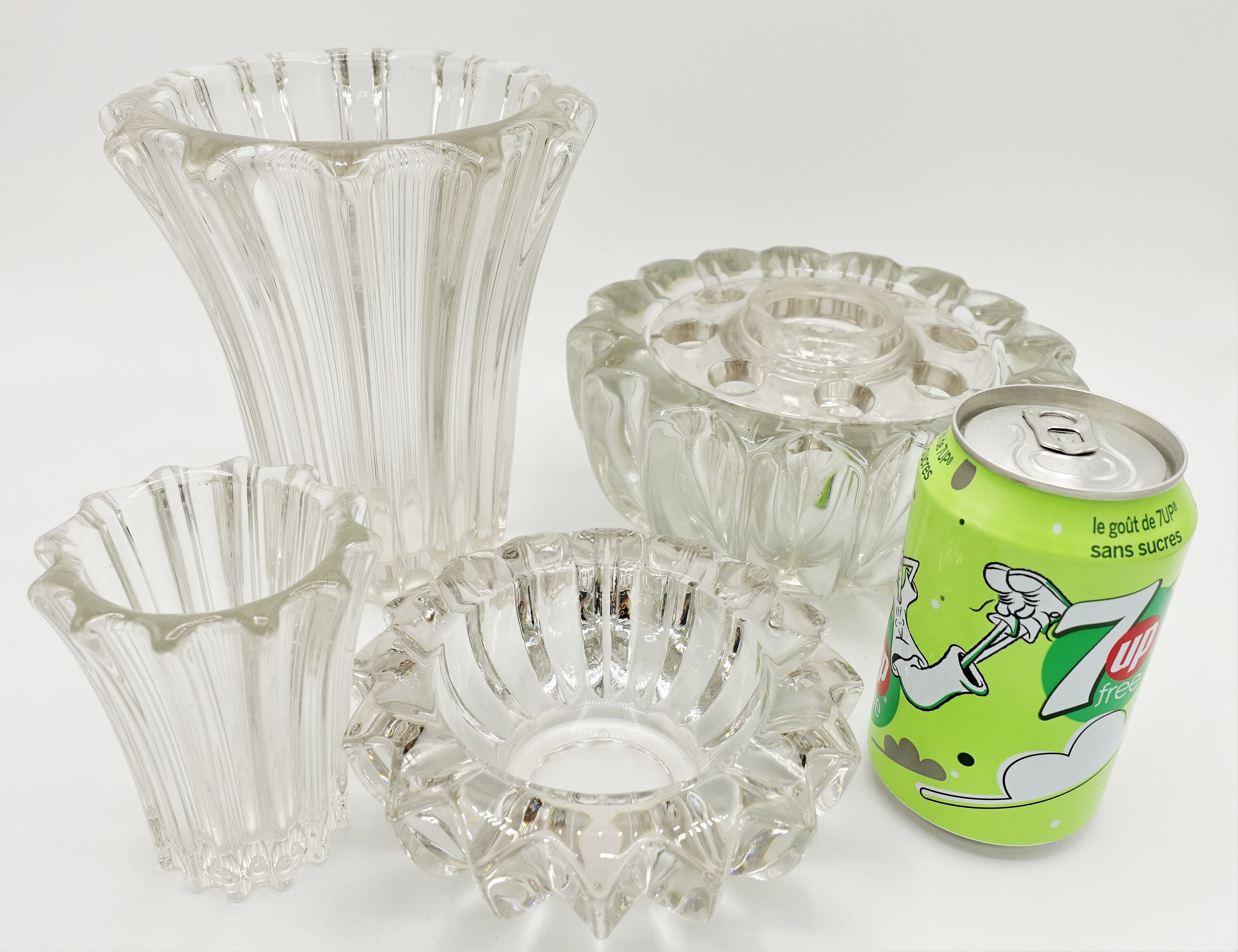 Pierre D'avesn for Daum: Art Deco Crystal 'pique Fleur' Bowl