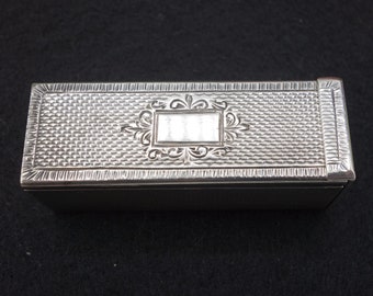 Italian Silver Lipstick Case - Florence 800 Solid Silver