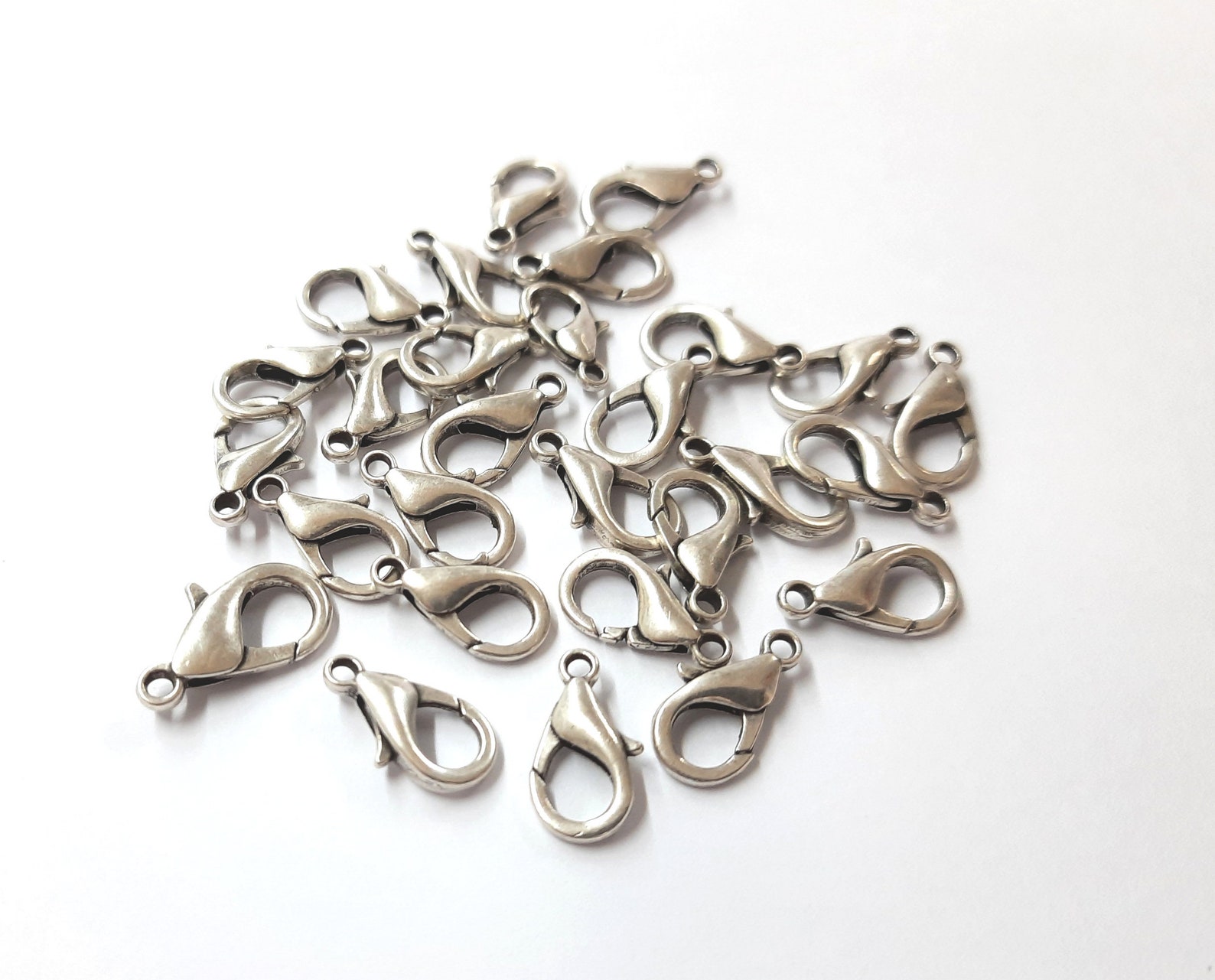 5 Pieces Lobster Clasp Necklace Clasp Jewelry Supplies Antique Etsy