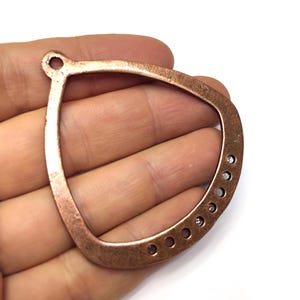Antique copper multi hole connector charms Antique copper plated charms 64x58mm HNF1053