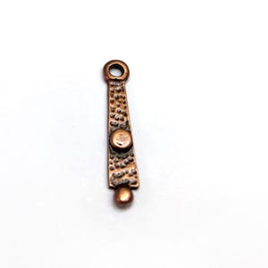 10 Small spikes charms Antique copper plated charms 22mm HNF1167