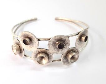 Bracelet blank, cuff blank bezel, cabochon mountings, adjustable bracelet, 8mm+5mm blank, Silver plated brass HNF53