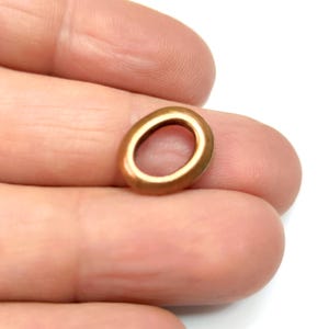 10 Oval link connector Antique copper plated findings 15x12mm HNF1110