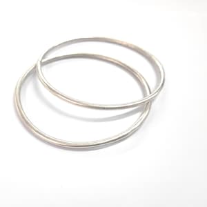 2 Large circle charms findings , 70mm Antique Silver plated charms HNF114