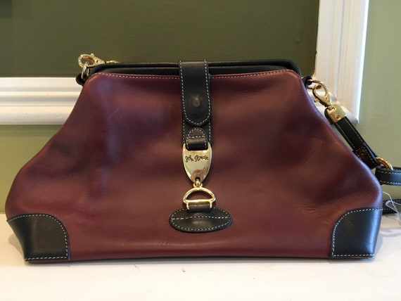 Vintage John Romain leather handbag.