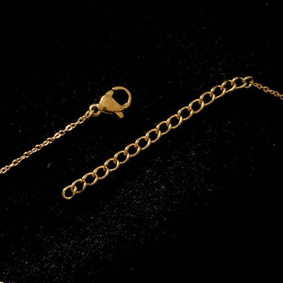 Water Drop Pendant, Gold Plated Waterdrop Necklace