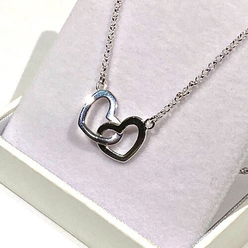 ネックレス・ペンダント SILVER925 Heart Ornament Necklace ( 2 COLOR) Pandora Sparkling Heart Halo Pendant Collier Necklace