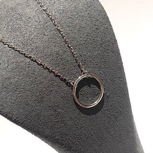Silver Circle Necklace -  Geometric Necklace -  Sisters Necklace -  Dainty Necklace -  Silver Circles -  Infinity Necklace | Eternal Love