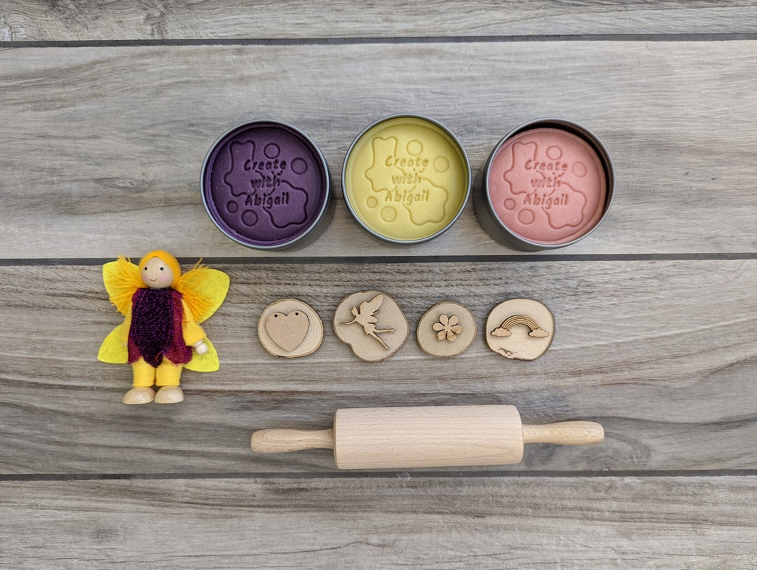 Fairy Playdough Set Homemade Natural Play Dough Etsy