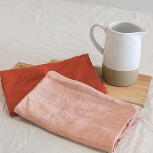 Linen tea towel. Kitchen towel. Hand towel. Natural dish towel. image 4