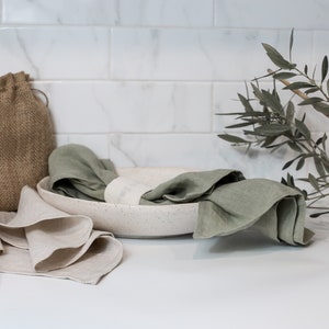 Linen tea towel. Kitchen towel. Hand towel. Natural dish towel. image 9