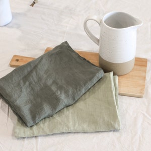 Linen tea towel. Kitchen towel. Hand towel. Natural dish towel. image 3