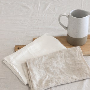 Linen tea towel. Kitchen towel. Hand towel. Natural dish towel. image 6