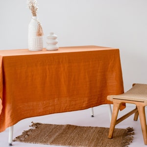 CLEARANCE Linen tablecloth. Table linens. Linen fabric tablecloth. image 2