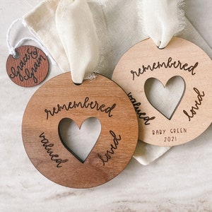 Miscarriage & Infant Loss Ornament, Memorial, Keepsake, for Grieving Parents | Loss Awareness