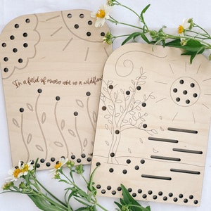 Flower + Leaf Collector Boards | Spring + Fall | Wood, Children, Outdoor, Nature | Homeschool | Valentine's, Easter Basket, Birthday Gift