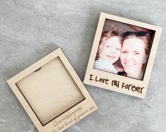 Magnetischer Holz-Fotorahmen für Großeltern, Muttertag