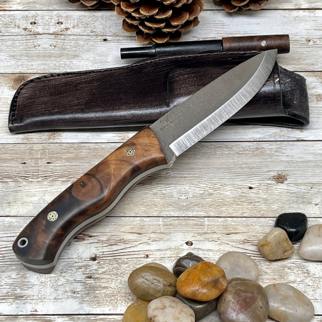 Bohler　N690　Leather　Sheath　Camping　Knife　Hunting　Knife　Etsy　日本