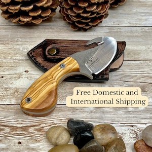 Skinner Knife with Gut Hook, Skinning Knife N690 Bohler Steel, Skinner with Sheath, Gut Hook Blades, Hunter Knife, Camper Knife