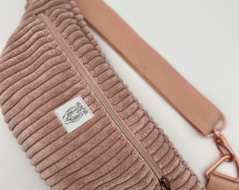 Crossbodybag- rosa Kuschelcord