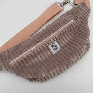 Crossbodybag/ Hipbag- altrosa Kuschelcord