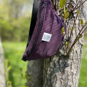 Hipbag, aubergine, pastel, fanny pack, belt bag, crossbody bag, waistbag