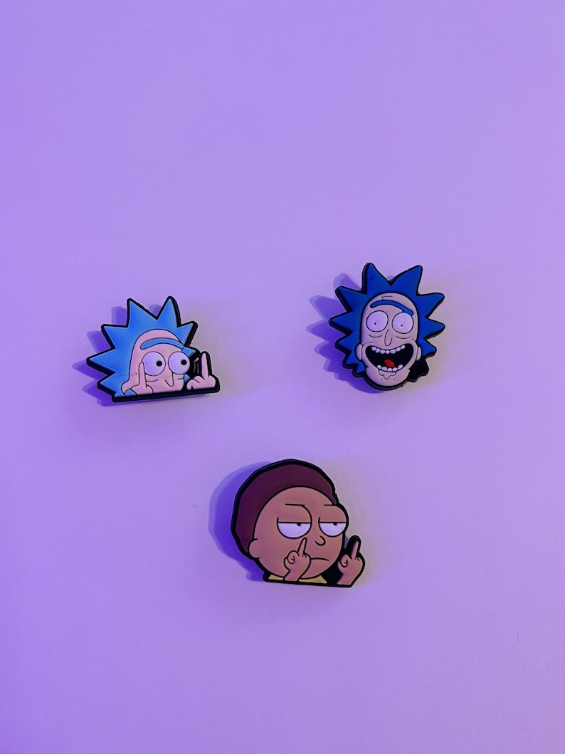 Rick & Morty inspired shoe charms | clogs, croc, charm | 