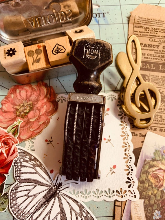 Vintage Pullman Front Number Stamps 4 Bands Rotate Numbers Etsy