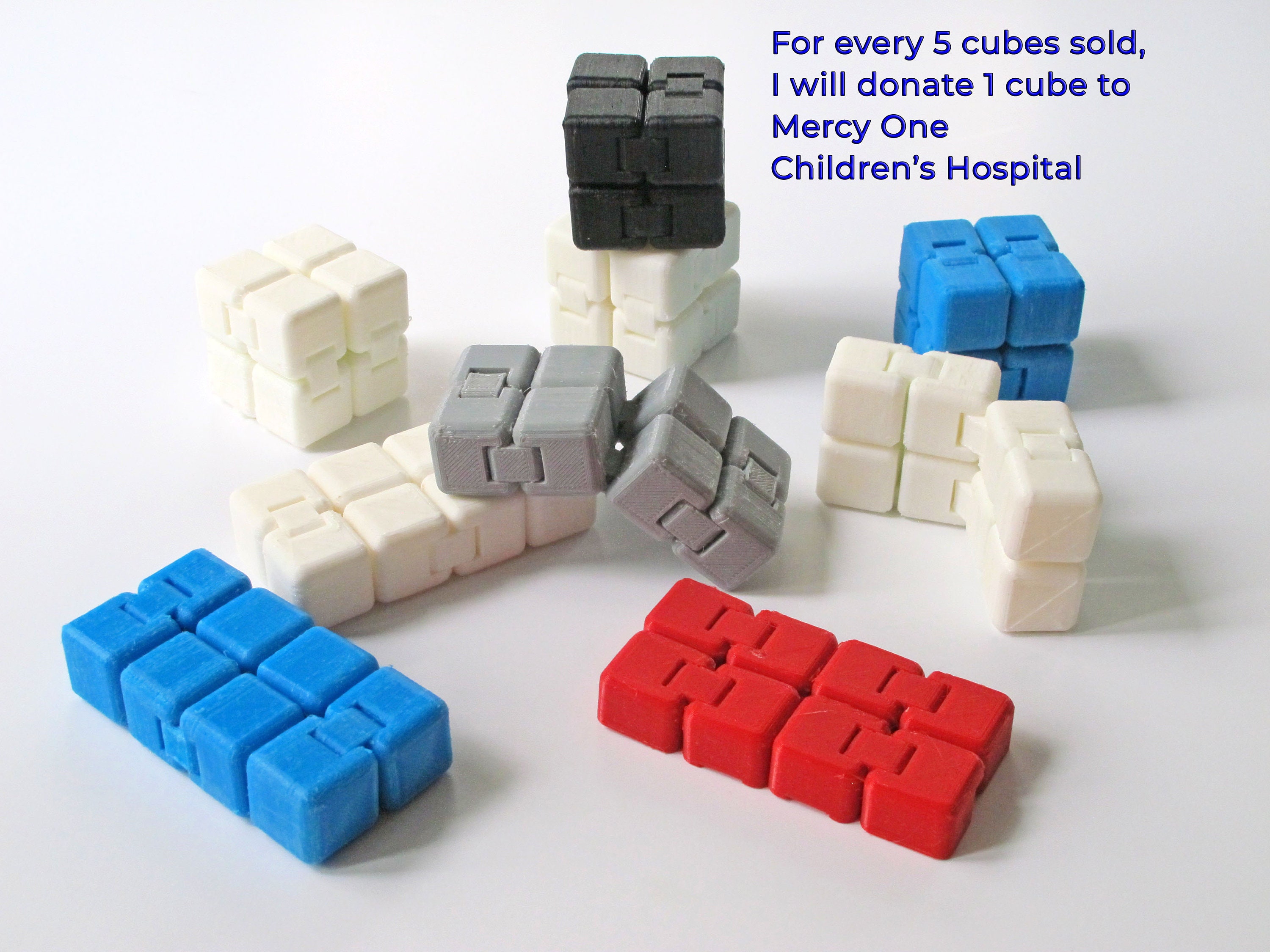 3d Printed Infinity Cube Infinity Fidget Cube