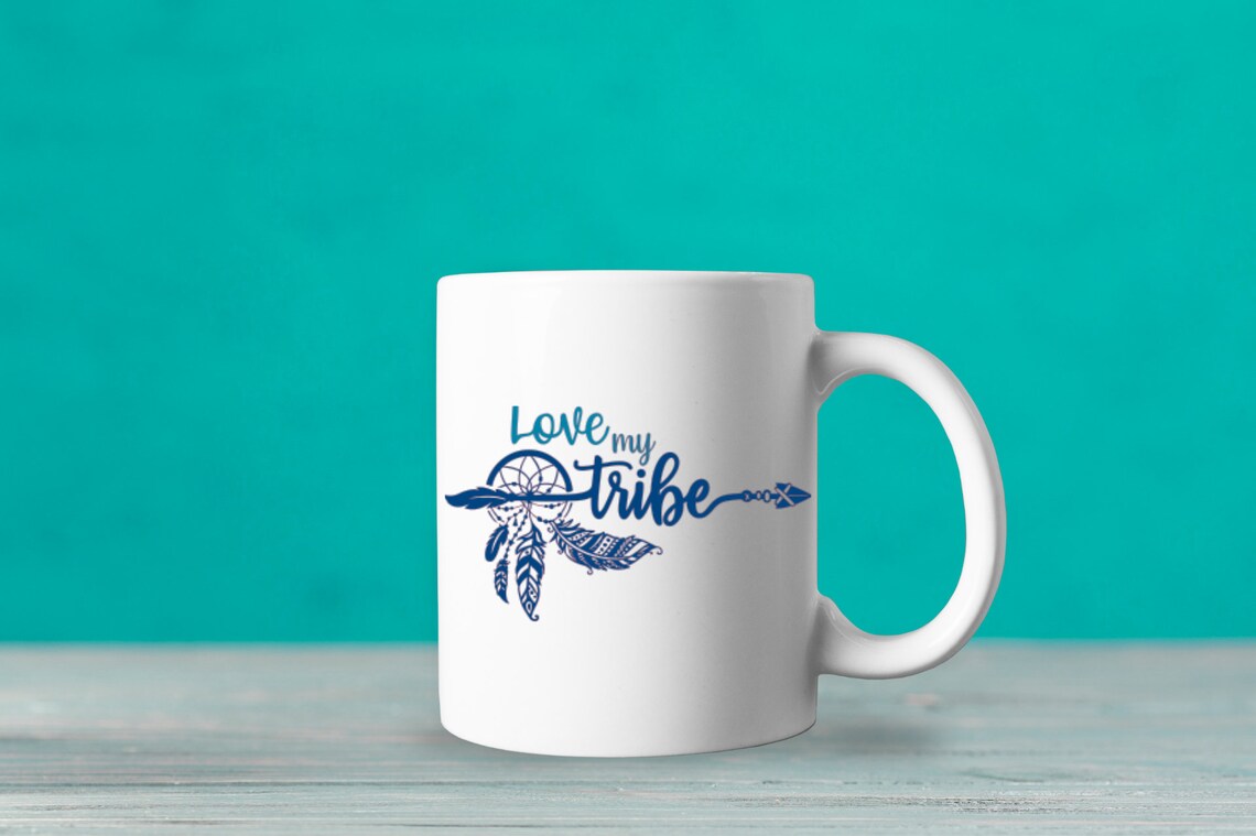Mug with Vinyl Decal Etsy