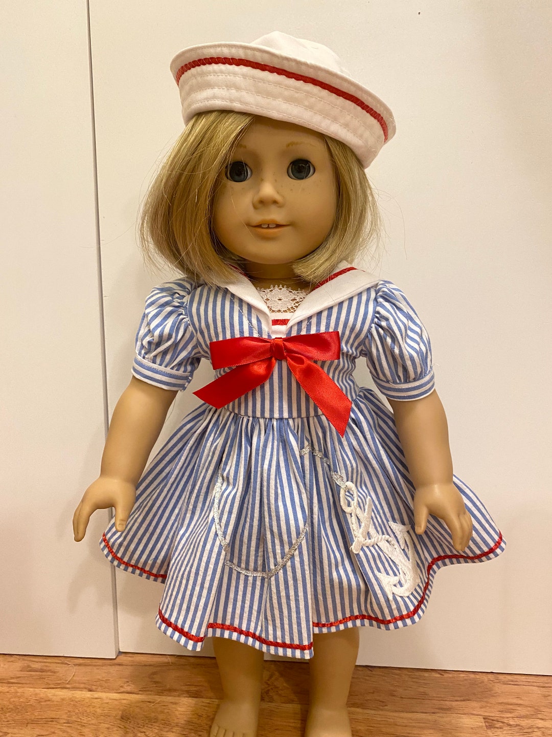 Sailor Dress With Hat. Fits American Girl and Other 18 Dolls Etsy