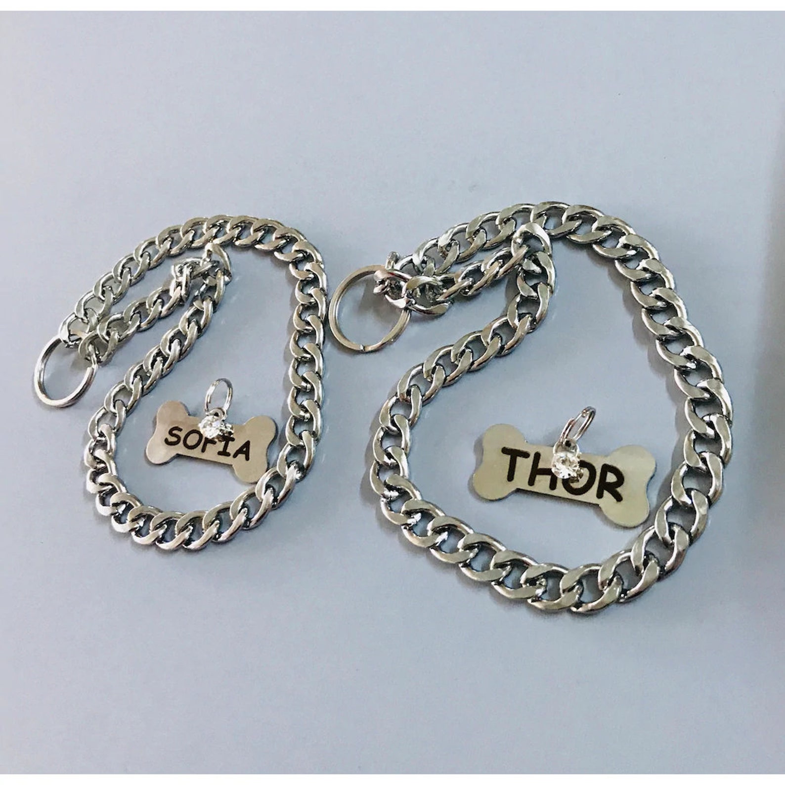 Gold Dog Choke Chain Jewelry for Dogs Chains for Pets Bone Etsy Australia