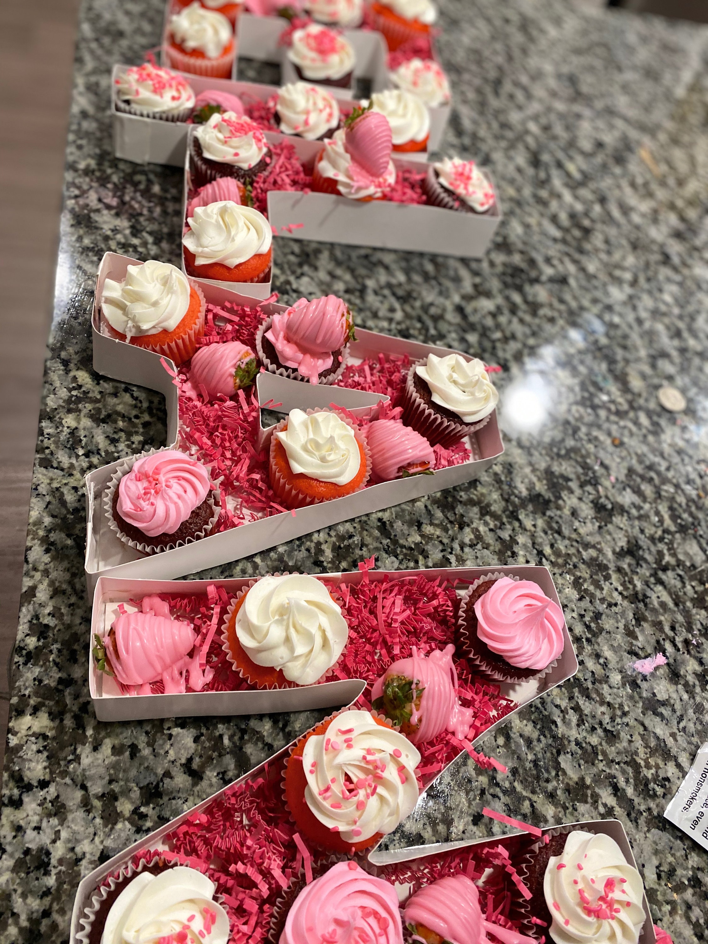 Fillable Handmade Treat Boxes Numbers & Letters Etsy