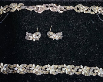 Judith Jack necklace and earrings set.