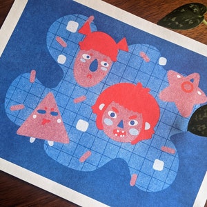 Germ Boys - Traditional Risograph Print