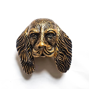Dog Ear Front Door Knocker Antique Brass Iron