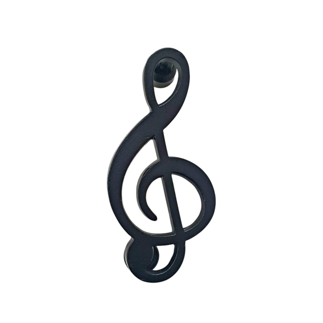 Musical Note Door Knocker - Black Iron Front Door Decor - Etsy