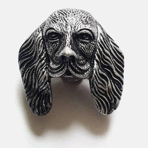 Dog Ear Front Door Knocker Pewter Iron cast iron Heavy Duty