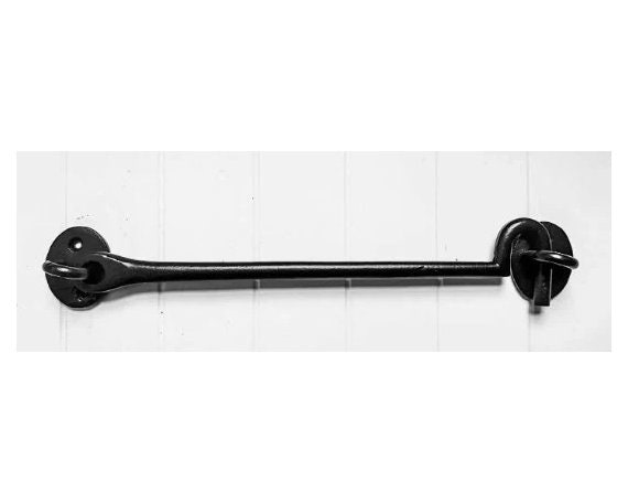 Cabin Hook and Eye Latch Door Hate Fence 300mm 12 Antique Black 