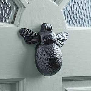 Bumble Bee Door Knocker Antique Black Front Door Premium Iron