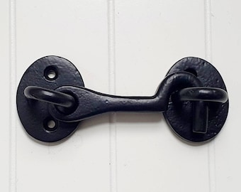 DS-09 2 Antique Style Hook Eye Latch Gates - 5.5" Cabinet Hook Doors,...