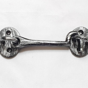 Cabin Hook and Eye Antique Brass 76mm Pewter Antique Silver