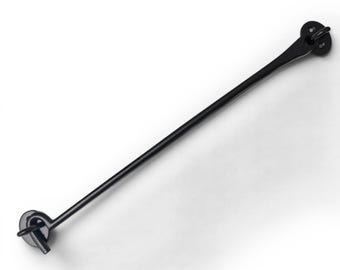 16" Antique Black Iron Cabin Hook and Eye Latch for Doors, Gates, Sheds