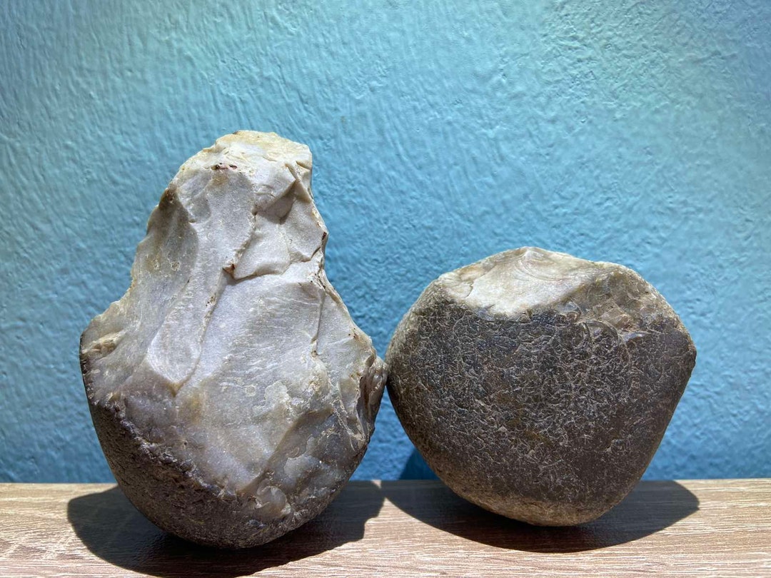 Flintstock Rocks 2 BEAUTIFUL RARE FLINTS/ Extraordinary Rare Raw Creamy Flintstone/ Fire ...