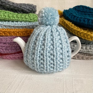 Hand Knit Tea Cosy, Choose Colour, Fits 1-2 Cup Teapot, Gift For A Tea Lover