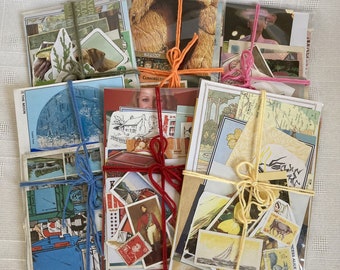Vintage Colour Themed Ephemera Paper Pack: 30+ Pieces For Collage, Scrapbooking, Art Journal Supplies