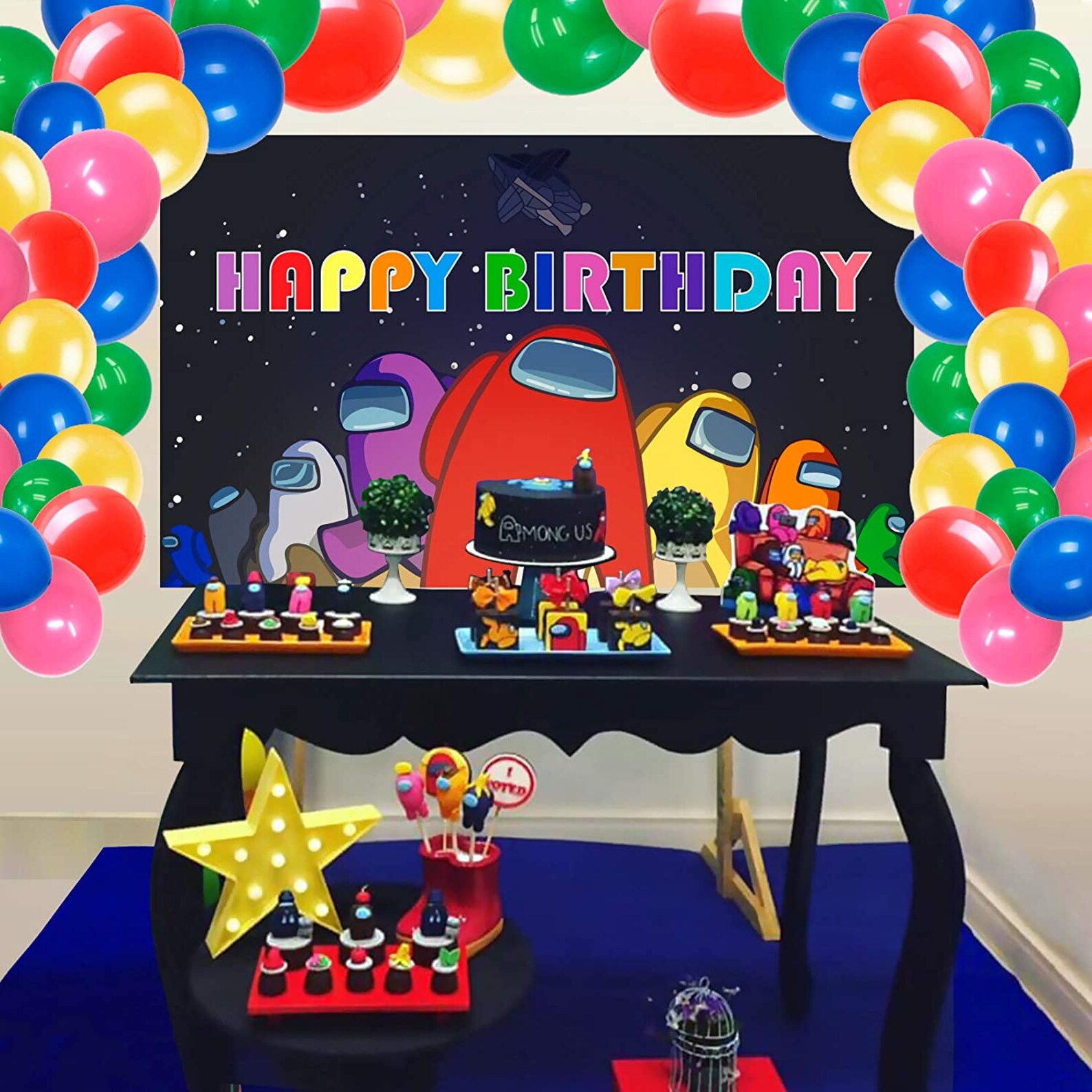 Among game Us Decorations Party Supplies Backdrop Banner 3 x Etsy