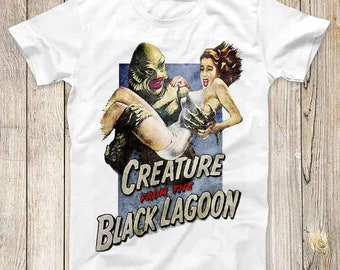 Creature From The Black Lagoon Horror Movie Top Tee Best Cute Gift Mens Women Unisex T Shirt 3061